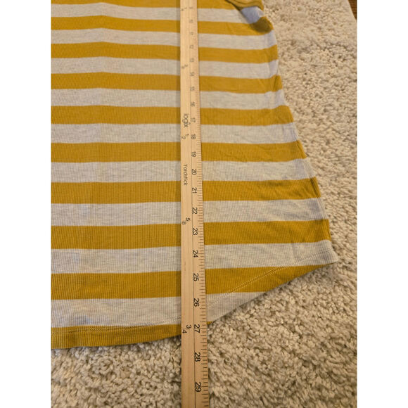 Cabi Women's Yellow White Striped Tank Top Size Large - Picture 6 of 7